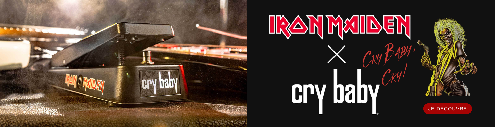 Découvrez la Dunlop Iron Maiden Cry Baby !